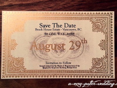 Hogwarts Express Save-The-Date Magnets